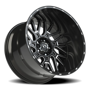 Vision 404 22x14 -76 5x139.7mm 108mm Gloss Black Milled Spoke