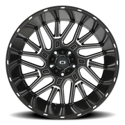 Vision 404 22x14 -76 5x139.7mm 108mm Gloss Black Milled Spoke