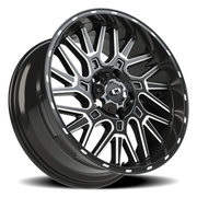 Vision 404 20x9 +12 5x150mm 110.2mm Gloss Black Milled Spoke