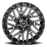 Vision 404 20x9 +12 5x150mm 110.2mm Gloss Black Milled Spoke