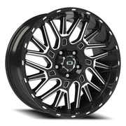 Vision 404 20x9 +10 5x127mm 78.1mm Gloss Black Milled Spoke