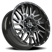 Vision 404 20x9 +10 5x127mm 78.1mm Gloss Black Milled Spoke