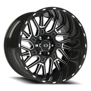 Vision 404 20x12 -51 6x135mm 87.1mm Gloss Black Milled Spoke