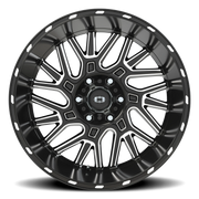 Vision 404 20x12 -51 6x135mm 87.1mm Gloss Black Milled Spoke