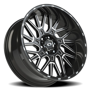 Vision 404 22x10 -19 6x139.7mm 106.2mm Gloss Black Milled Spoke