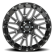 Vision 404 22x10 -19 6x139.7mm 106.2mm Gloss Black Milled Spoke