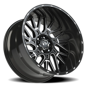 Vision 404 22x12 -51 6x139.7mm 106.2mm Gloss Black Milled Spoke