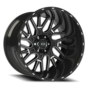 Vision 404 22x14 -76 6x139.7mm 106.2mm Gloss Black Milled Spoke