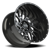 Vision 404 22x14 -76 6x139.7mm 106.2mm Gloss Black Milled Spoke