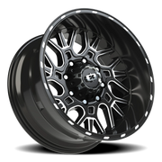 Vision 404 20x10 -25 8x180mm 124.2mm Gloss Black Milled Spoke