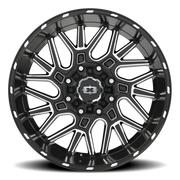 Vision 404 22x10 -19 8x165.1mm 125.2mm Gloss Black Milled Spoke