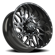Vision 404 22x10 -19 8x180mm 124.2mm Gloss Black Milled Spoke
