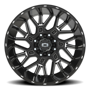 Vision 404 22x12 -51 8x165.1mm 125.2mm Gloss Black Milled Spoke