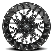 Vision 404 22x14 -76 8x170mm 125.2mm Gloss Black Milled Spoke