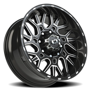Vision 404 20x9 +12 8x180mm 124.2mm Gloss Black Milled Spoke