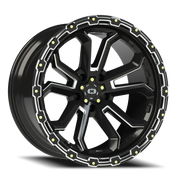 Vision 405 20x10 -25 5x127mm 78.1mm Gloss Black Milled Spoke