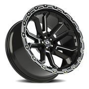 Vision 405 20x10 -25 5x127mm 78.1mm Gloss Black Milled Spoke