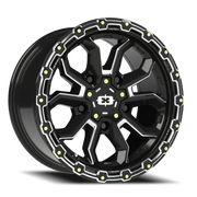 Vision 405 17x9 -12 5x127mm 78.1mm Gloss Black Milled Spoke