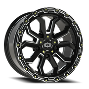 Vision 405 18x9 -12 5x127mm 78.1mm Gloss Black Milled Spoke