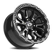 Vision 405 16x8 +0 6x139.7mm 110mm Gloss Black Milled Spoke