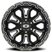 Vision 405 16x8 +0 6x139.7mm 110mm Gloss Black Milled Spoke