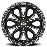 Vision 405 17x9 +12 6x139.7mm 106.2mm Gloss Black Milled Spoke