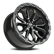 Vision 405 18x9 +12 6x135mm 87.1mm Gloss Black Milled Spoke