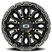 Vision 405 16x8 +0 8x165.1mm 125.2mm Gloss Black Milled Spoke