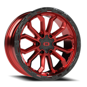 Vision 405 20x9 +0 6x139.7mm 78.1mm Gloss Red Black Lip