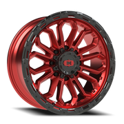 Vision 405 20x9 -12 8x170mm 125.2mm Gloss Red Black Lip