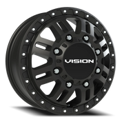Vision 408 17x6.5 +121 8x200mm 145.5mm Satin Black