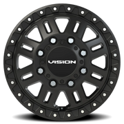 Vision 408 16x6 +115 8x165.1mm 125.2mm Satin Black