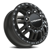 Vision 408 17x6.5 +121 8x200mm 142.1mm Satin Black