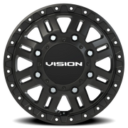 Vision 408 17x6.5 +121 8x200mm 142.1mm Satin Black