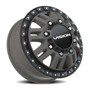 Vision 408 17x6.5 +121 8x210mm 154.2mm Satin Grey