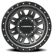 Vision 408 17x6.5 -143.4 8x200mm 142.1mm Satin Grey