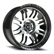 Vision 409 20x9.5 -18 5x127mm 78.1mm Gloss Black Machined Face