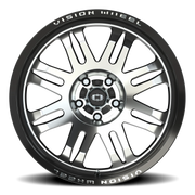 Vision 409 20x9.5 -18 5x127mm 78.1mm Gloss Black Machined Face
