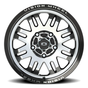 Vision 409 18x8.5 +10 5x150mm 110mm Gloss Black Machined Face