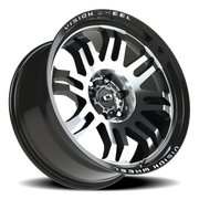 Vision 409 20x9.5 -18 6x139.7mm 110mm Gloss Black Machined Face