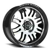 Vision 409 20x9 +12 6x114.3mm 71.5mm Gloss Black Machined Face