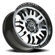 Vision 409 18x8.5 +0 6x139.7mm 110mm Gloss Black Machined Face