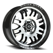 Vision 409 18x8.5 +0 6x114.3mm 71.5mm Gloss Black Machined Face