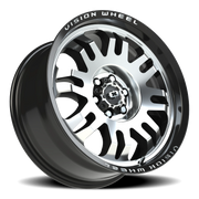 Vision 409 18x8.5 +0 6x114.3mm 71.5mm Gloss Black Machined Face