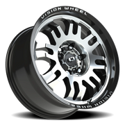 Vision 409 18x9 +12 6x135mm 87.1mm Gloss Black Machined Face