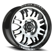 Vision 409 18x9 +12 6x120mm 67.1mm Gloss Black Machined Face