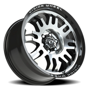 Vision 409 18x9 +12 6x120mm 67.1mm Gloss Black Machined Face