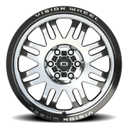 Vision 409 18x9 +12 6x120mm 67.1mm Gloss Black Machined Face