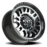 Vision 409 18x9 -12 8x170mm 125.1mm Gloss Black Machined Face