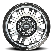 Vision 409 18x9 -12 8x180mm 124.1mm Gloss Black Machined Face